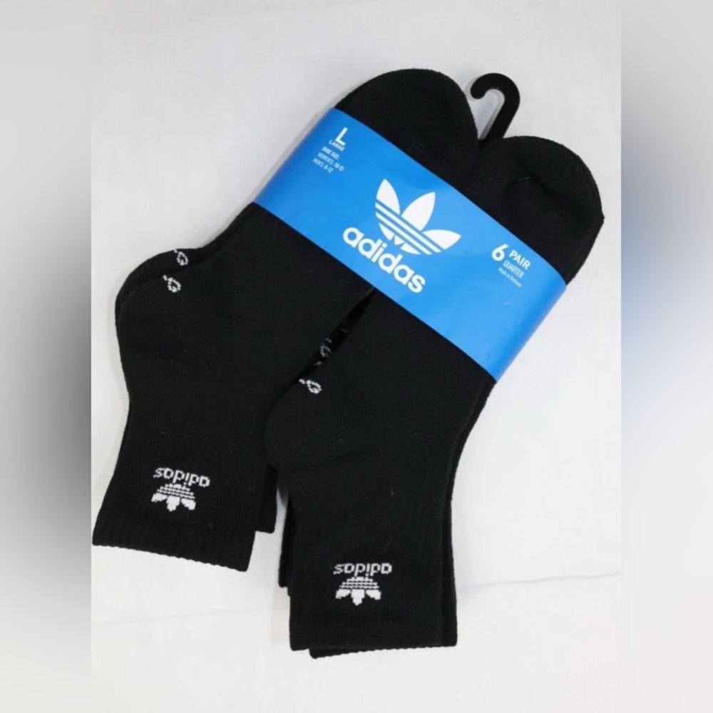 Adidas originals trefoil Athletic Sport Cushioned Quarter Crew Socks